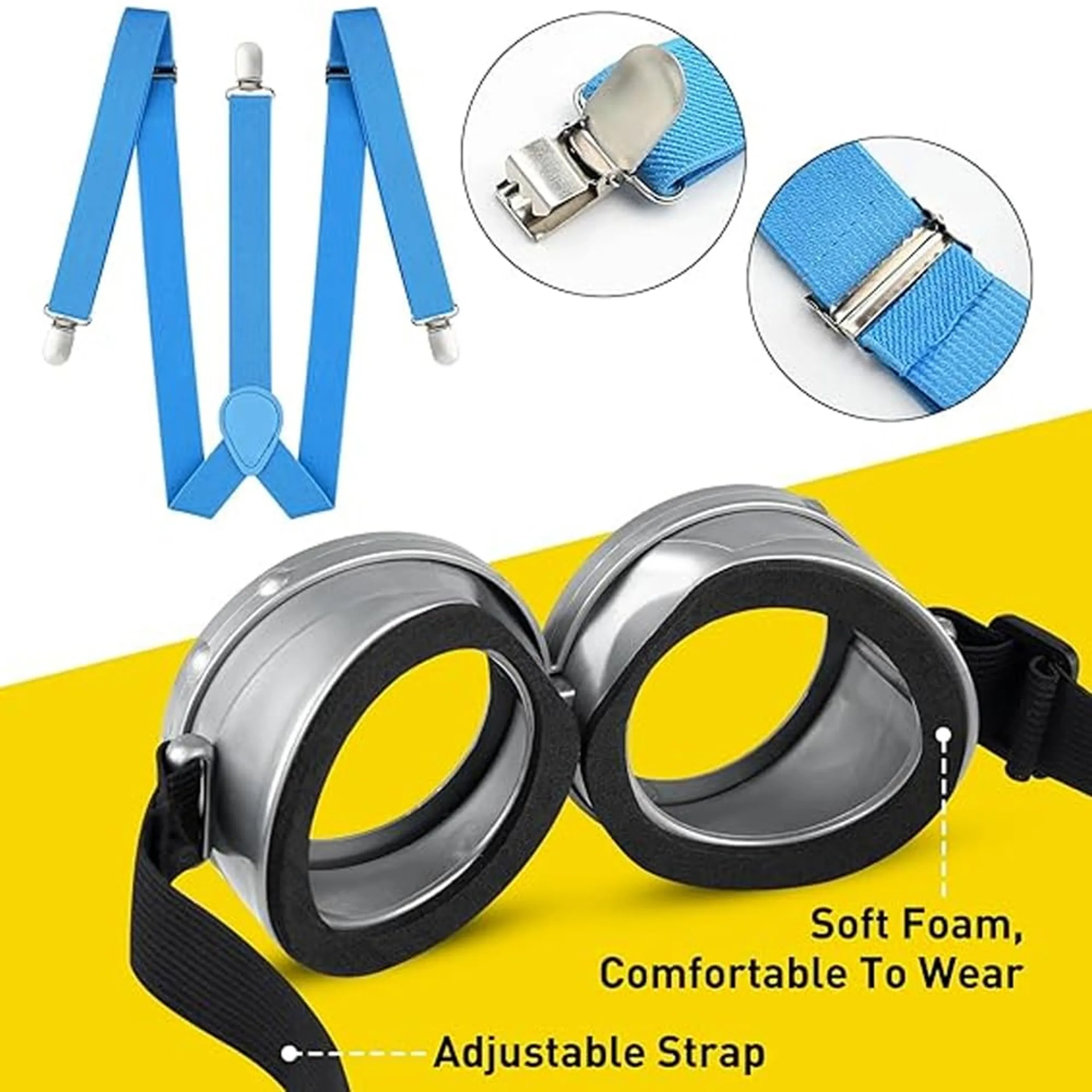 Minion Costume Accessories - 4Pcs kids and adults