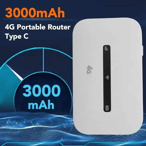 4G Mobile WiFi Hotspot - 3000mAh 8-10 Users