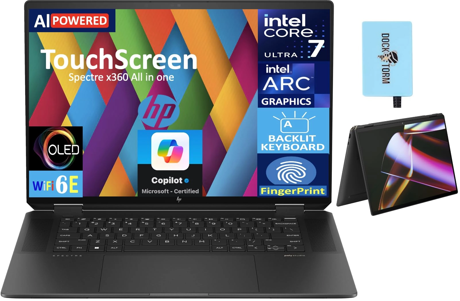 HP Spectre x360 - 16'' Ultra 7-155H 32GB DDR5 2TB SSD