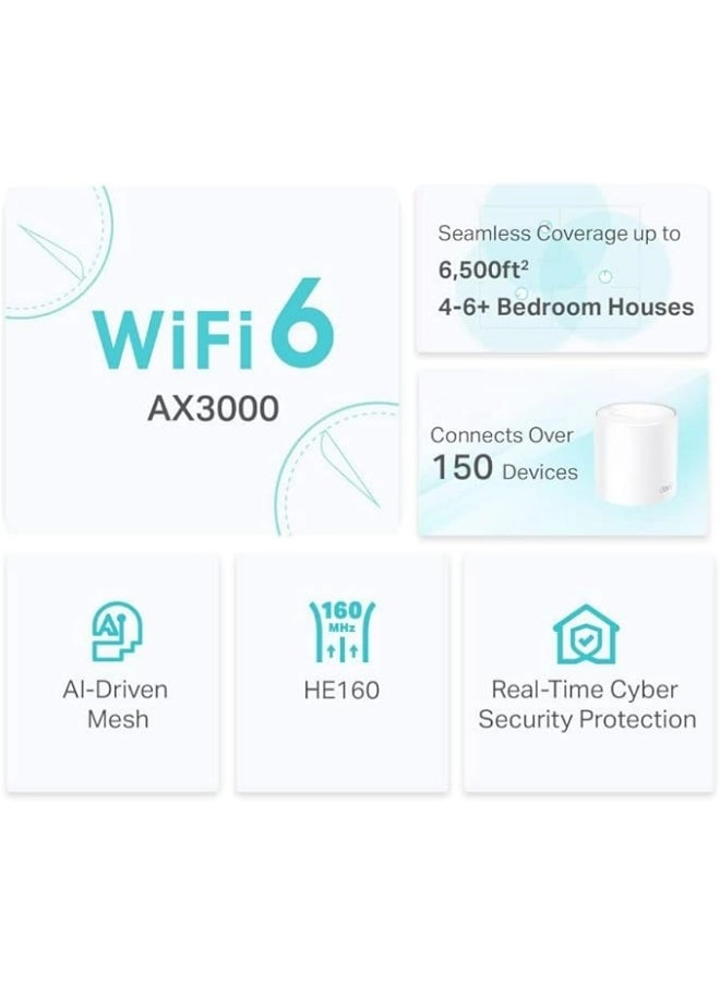 DECO X50-POE - Wi-Fi 6 Pack of 3