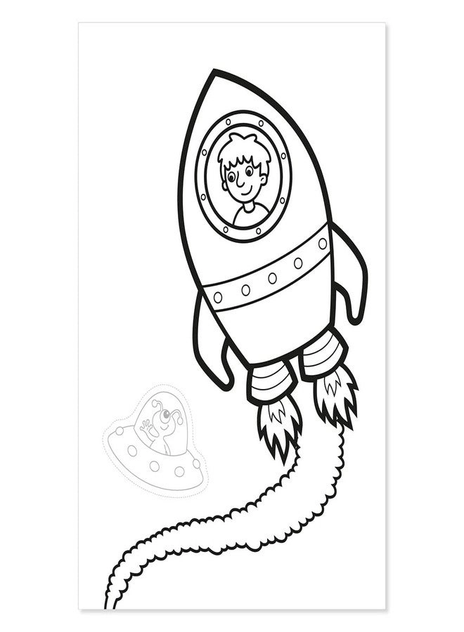 Outer Space + Animals Activity Sticker Book 2 pcs