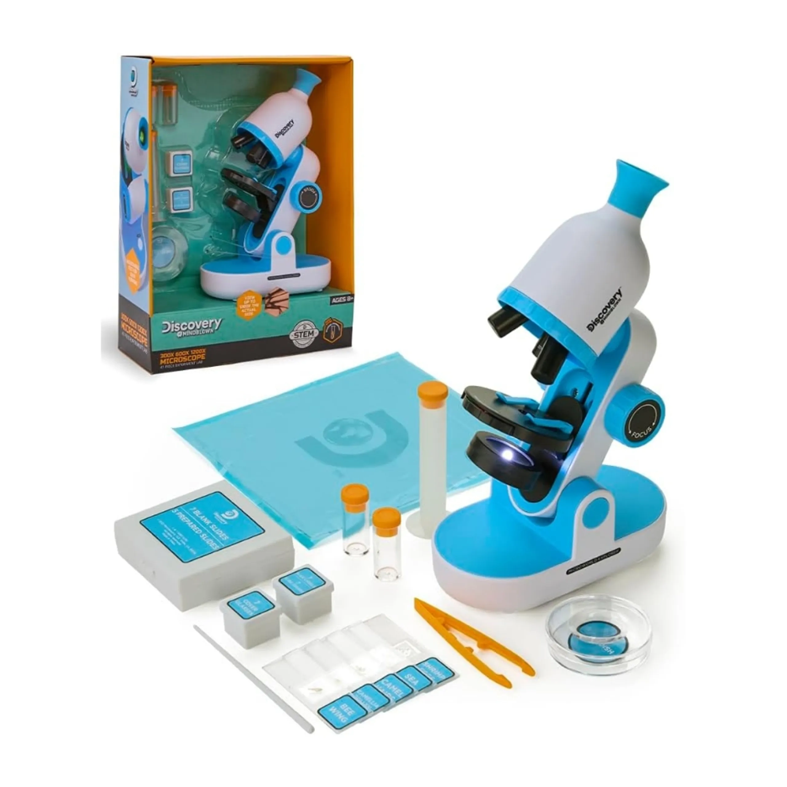 Discovery Paper Early Explorers Kids Microscope Set Biology, Science - 8 years+ 41 pieces