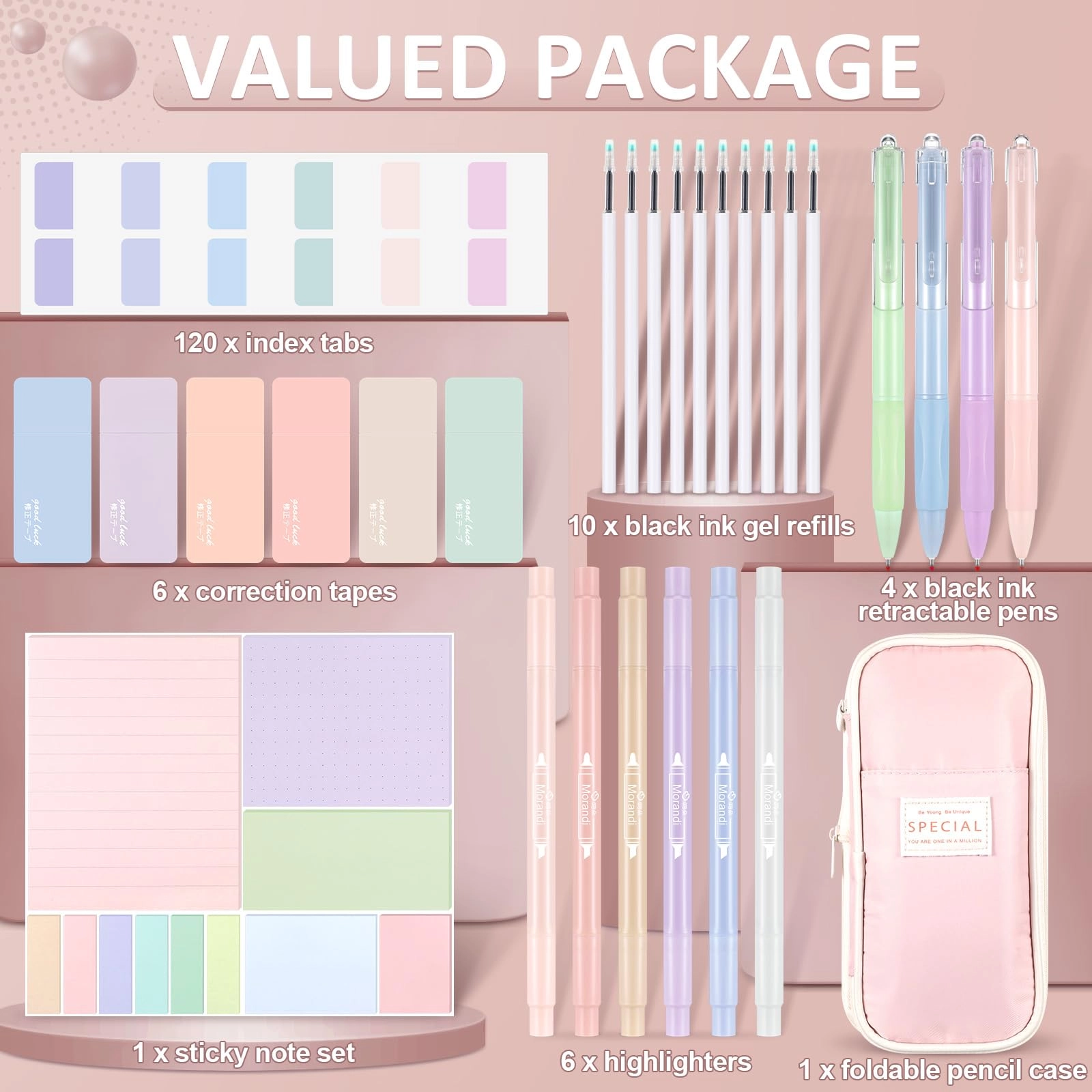 38 Pcs Stationery Kit
