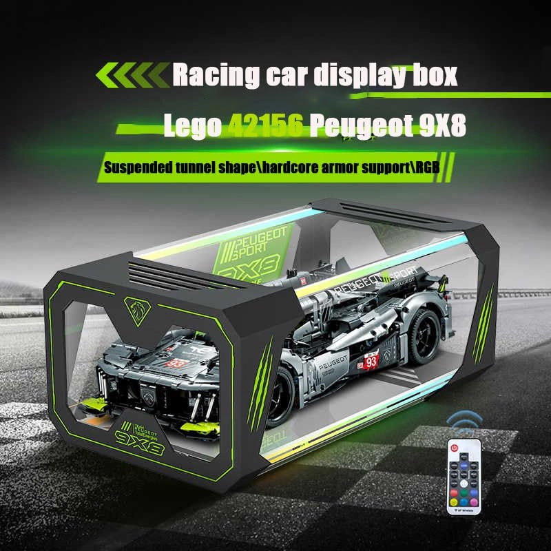 Acrylic Display Box - compatible with built-in hanging RGB lighting model with remote control 42156