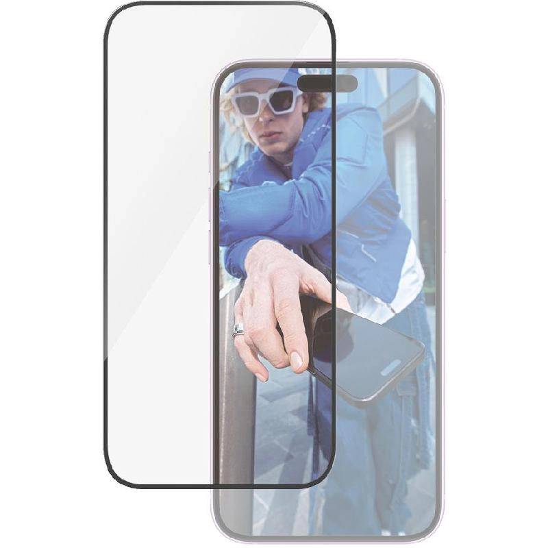 Ultra Wide Fit Clear Tempered Glass Screen Protector for iPhone 16 Plus