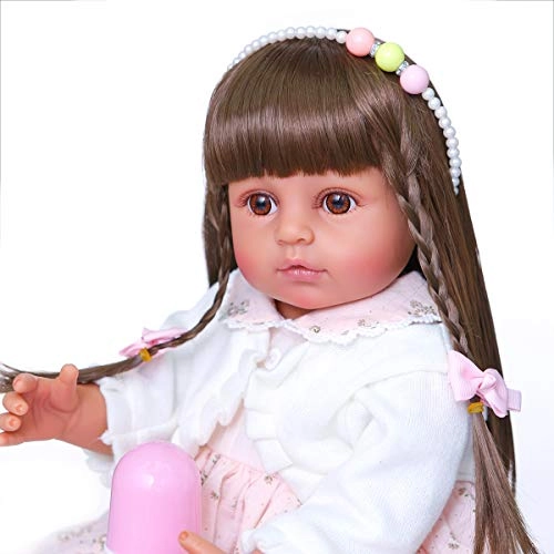 Reborn Baby Doll - 22 inches Vinyl Silicone African American Set