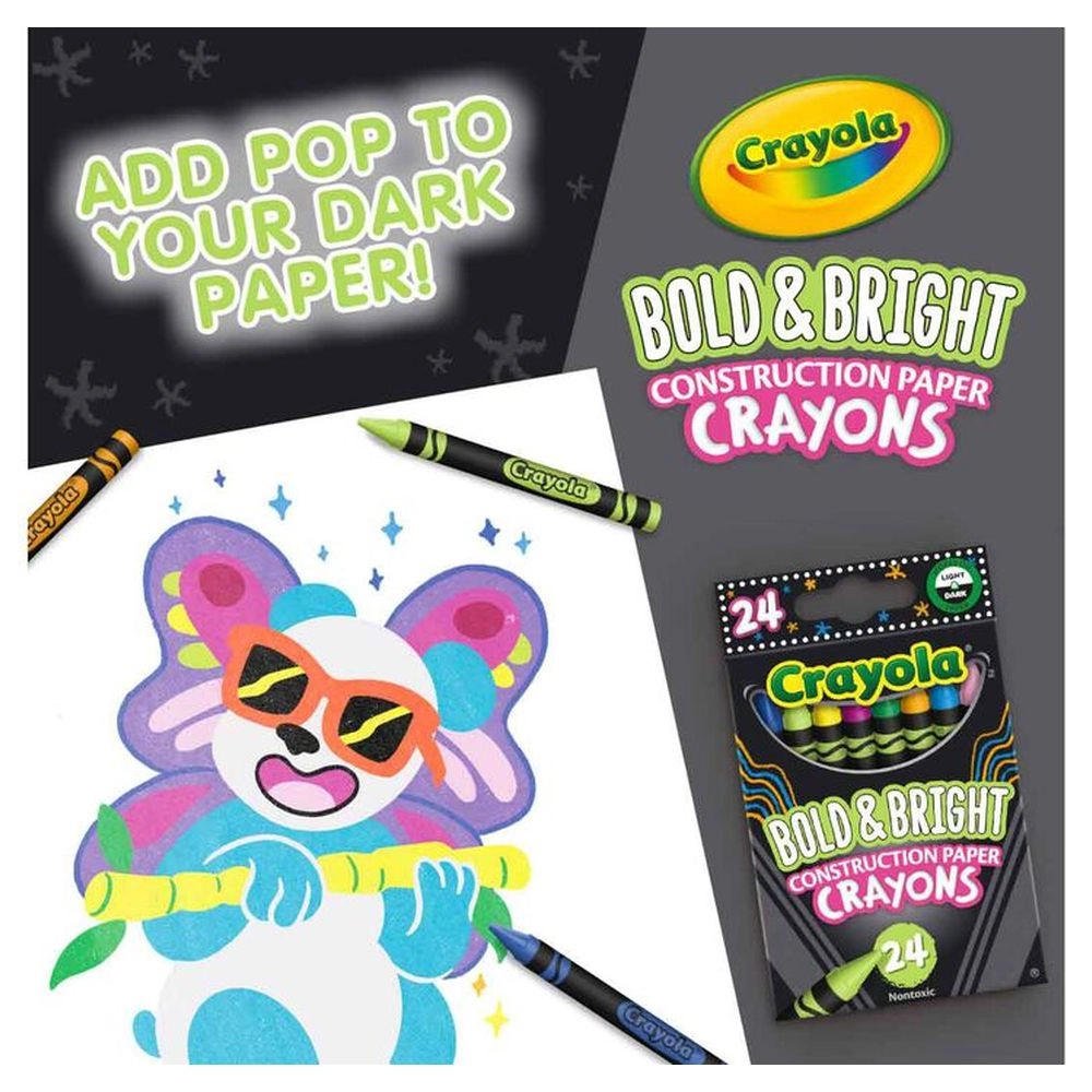 Construction Paper Crayons - 24pcs