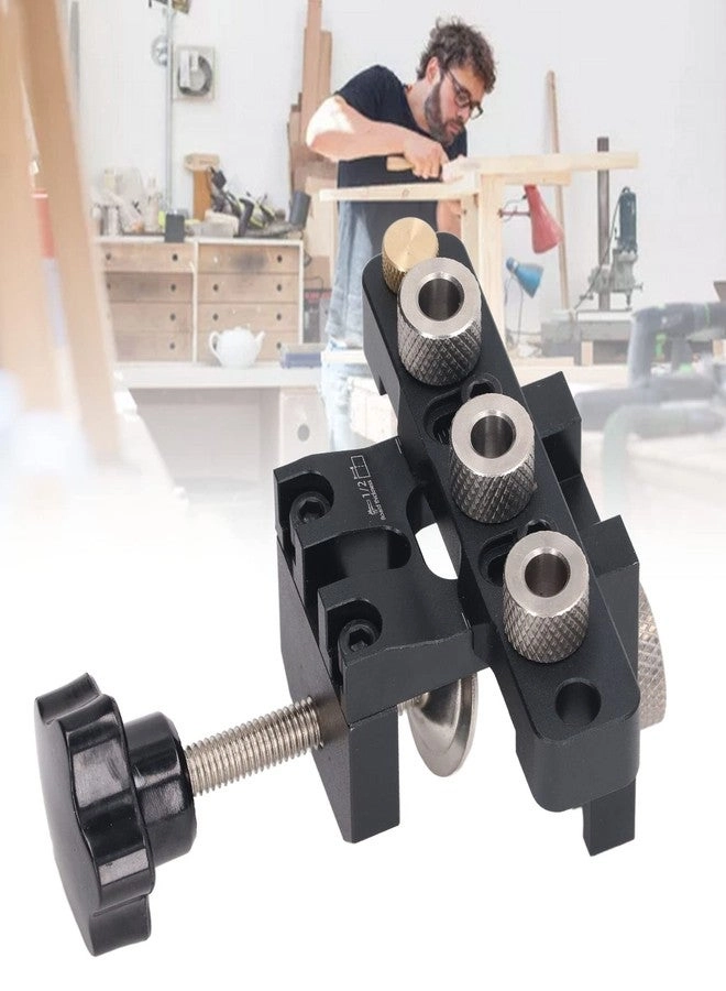 Doweling Jig Drill Kit - 3 in 1 4 Brass Locators 8mm 10mm 15mm