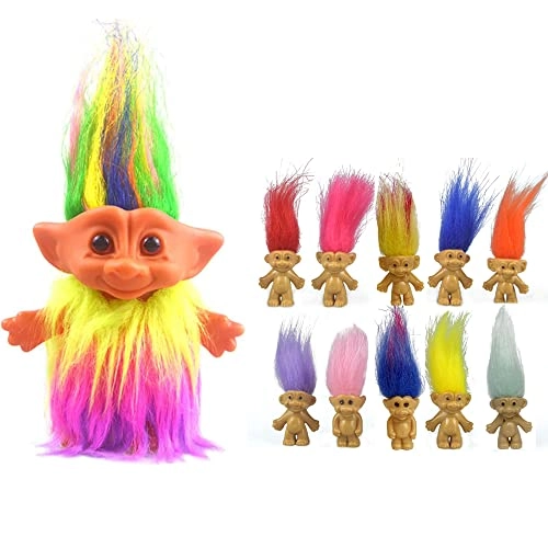 Yintlilocn Troll Doll - 11 pack Vintage Chromatic Pack