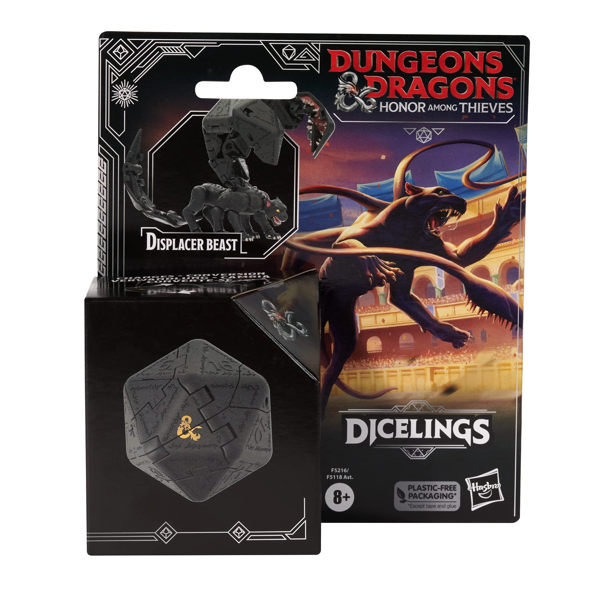 Hasbro Displacer Beast - Dungeons & Dragons - Transforming Giant d20 Action Figure (16.5 cm) (F5216)
