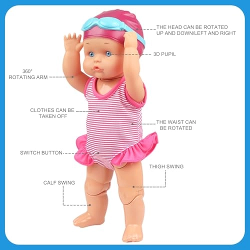 Swimming Baby Doll - Waterproof Electric