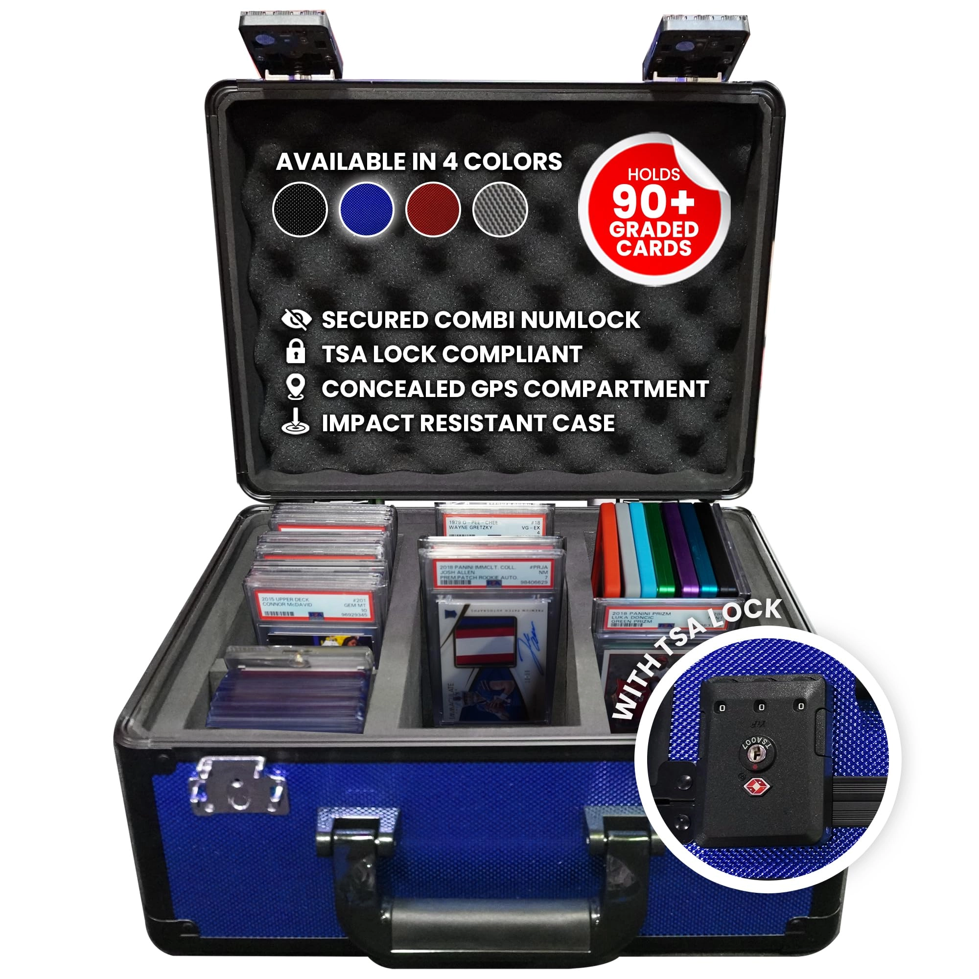 Graded Card Case - 24 x 16.99 x 31.5 cm PSA CGC Beckett SGC One-Touch Toploaders 3-Row