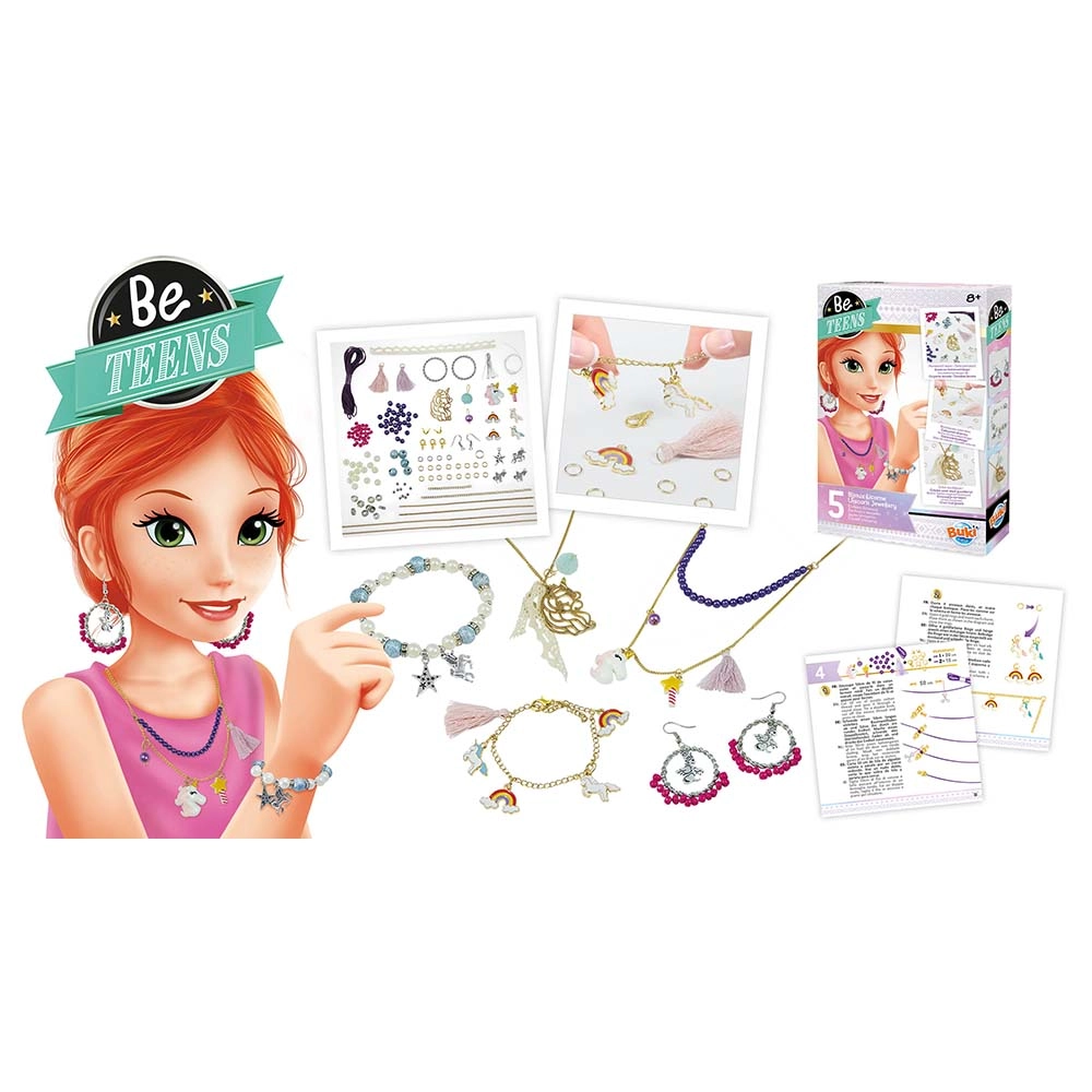 Unicorn Jewellery Kit - 5 Pieces Suitable for 8 to 13+ yrs