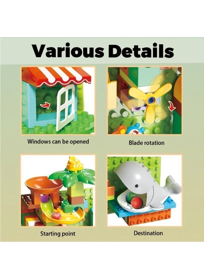 Slide Block Wall Set - Safari 212pcs