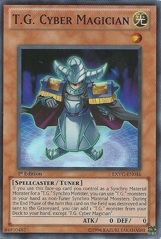 Yu-Gi-Oh! T.G. Cyber Magician EXVC-EN016 - 1st Edition Super Rare