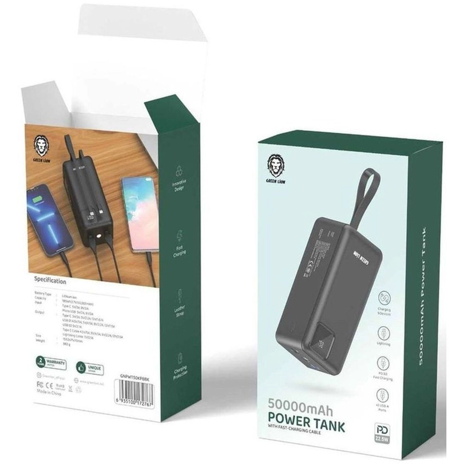 GNPWT50KPBBK - 50000 mAh 22.5W