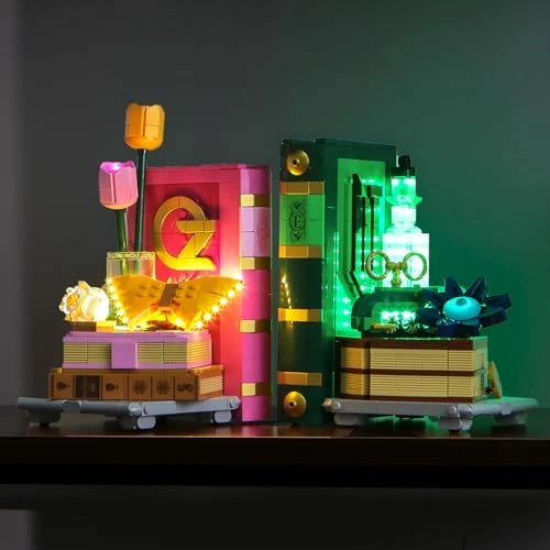 Light kit Compatible with Lego 75691 Wicked Glinda & Elphaba Bookends