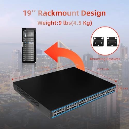 24 Port-AT-450W - 450W 24 IEEE802.3at/af 1G/2.5G/5G/10Gbps