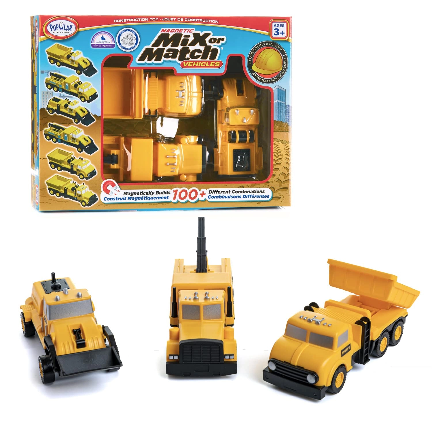 Popular Playthings Magnetic Mix or Match Construction Vehicles - truck
