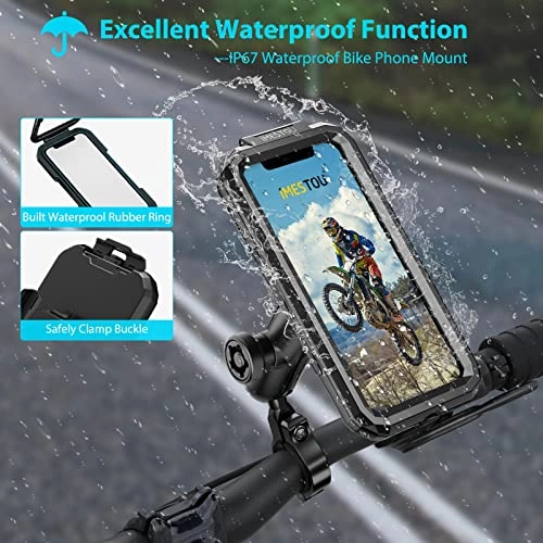 Motorcycle Phone Mount - Anti-Theft Waterproof 3.5"-6.1"