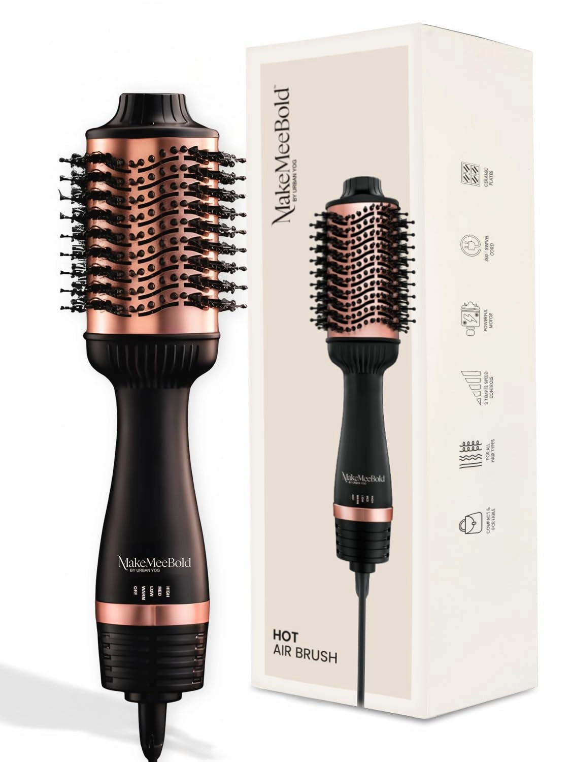 GLOBALBEES BRANDS PRIVATE LIMITED MMB - Hot Air Brush - 2-in-1 1200W