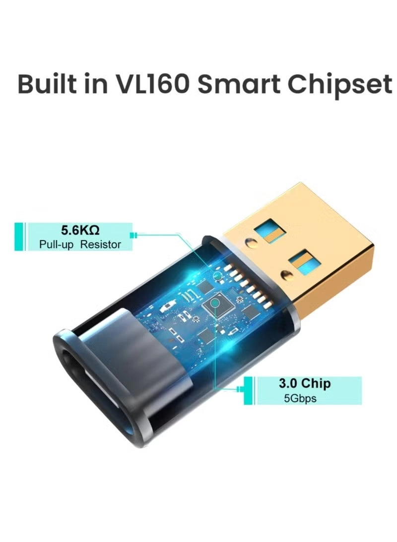 USB C to A Adapter USB C Female to USB Male 0.239m