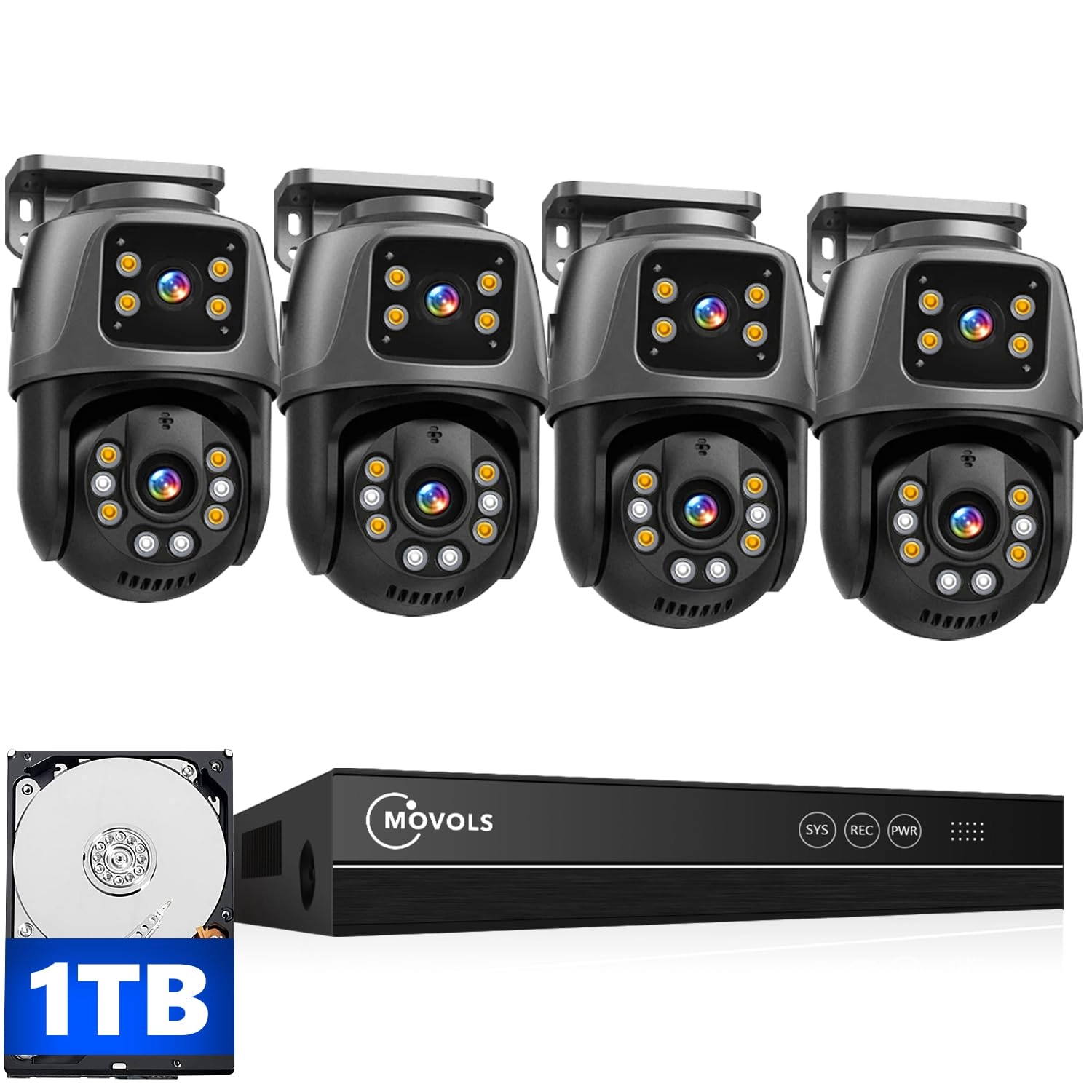 MOVOLS X1604P1T - 4 cameras 16 channels 6MP