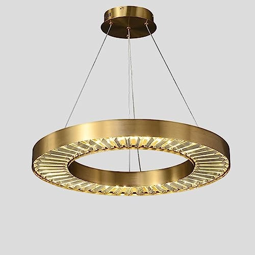 Crystal Chandelier - Golden tricolor light 100*38*30cm