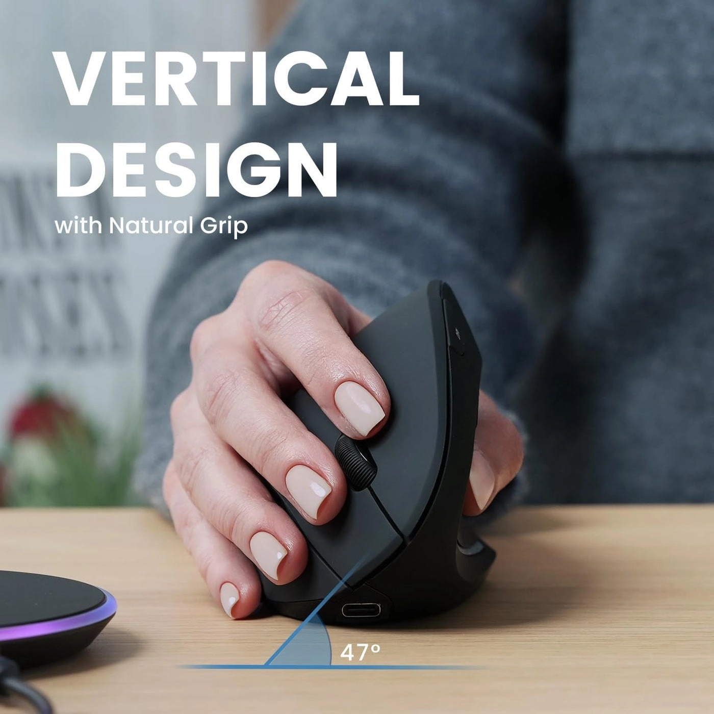 PERIMICE-713R Vertical Mouse - Radio Frequency