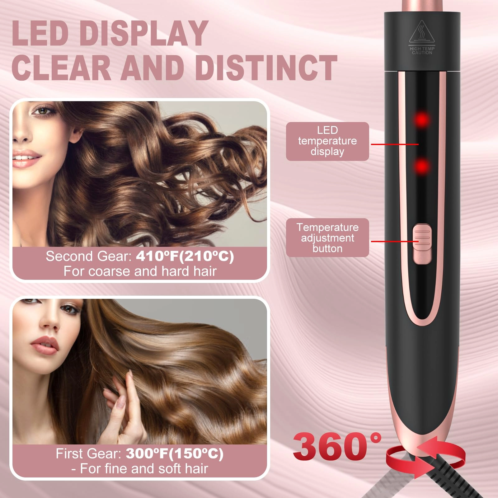 5 in 1 Curling Wand Set - 0.35"-1