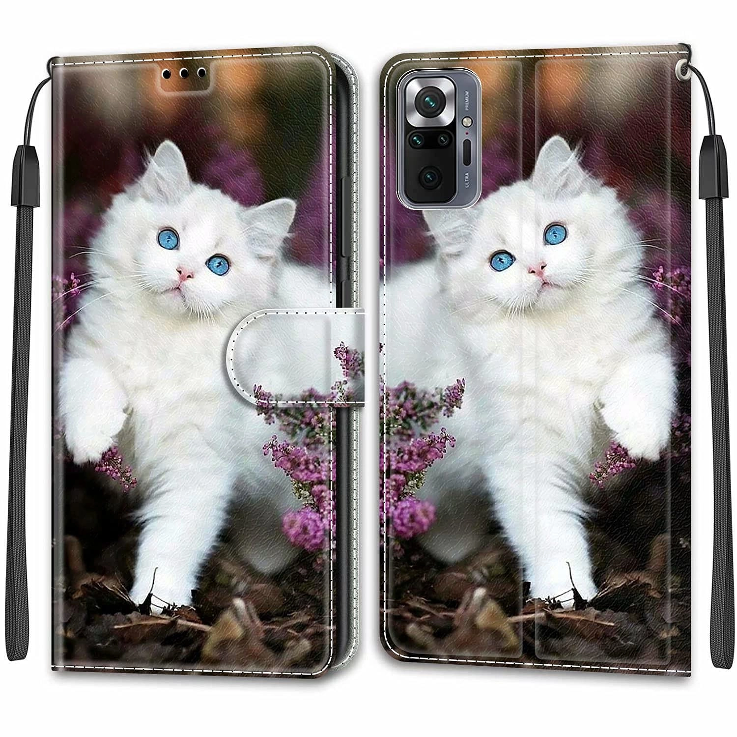 Wallet Case for Xiaomi Redmi Note 10 Pro - Faux Leather, Thermoplastic Polyurethane