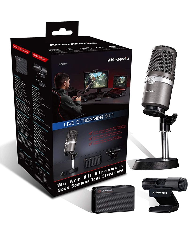 AVerMedia Live Streamer Duo + Capture Card 1080p30