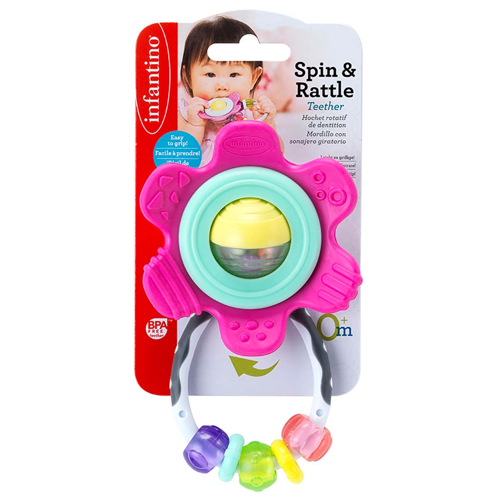 Spin & Rattle Teether - BPA-free materials