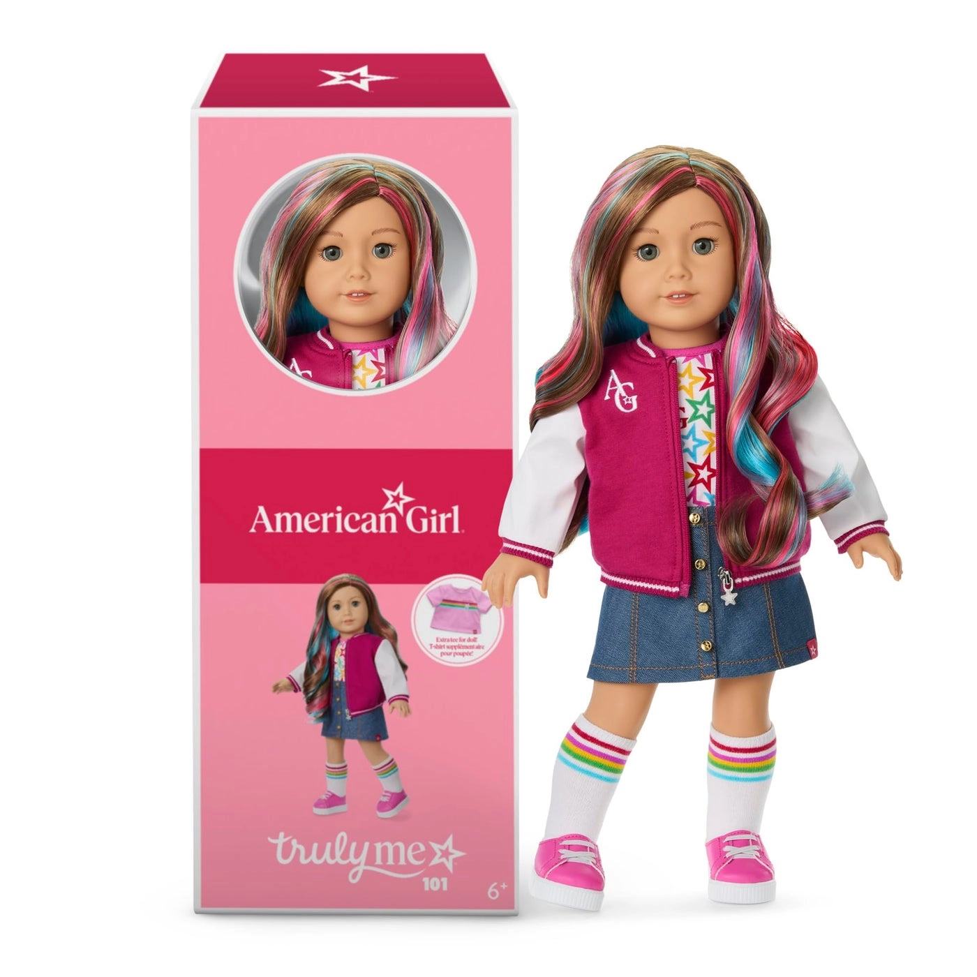 American Girl Truly Me Doll - 18-inch Light-to-Medium Skin Wavy Caramel Hair Ages 6+