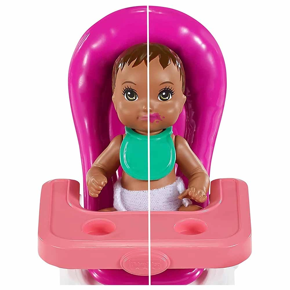 Skipper Babysitters Inc. Playset - Crib with mobile Baby doll with sleepy eyes
