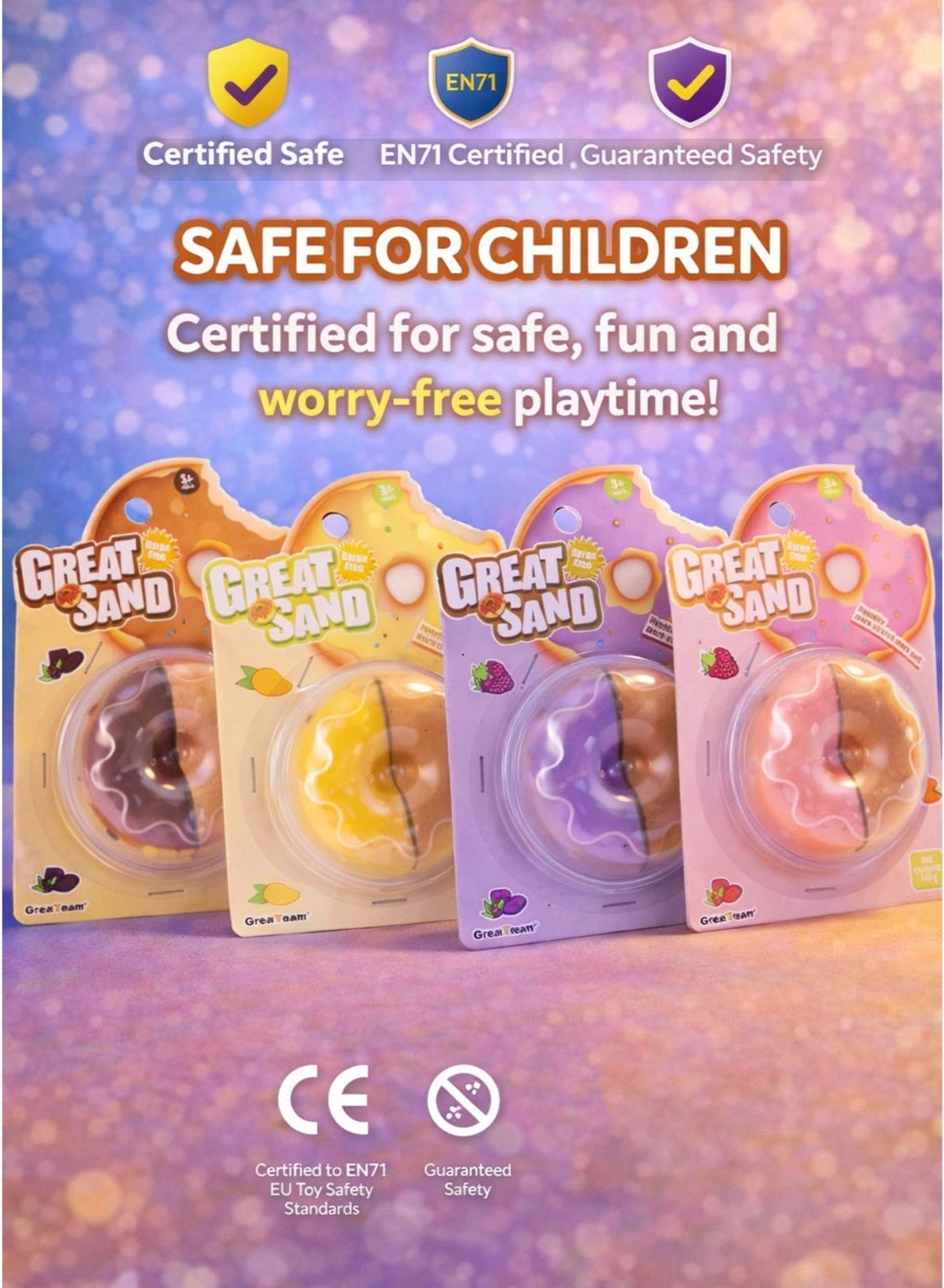 Donut Great Sand - 3+ years 4 pcs