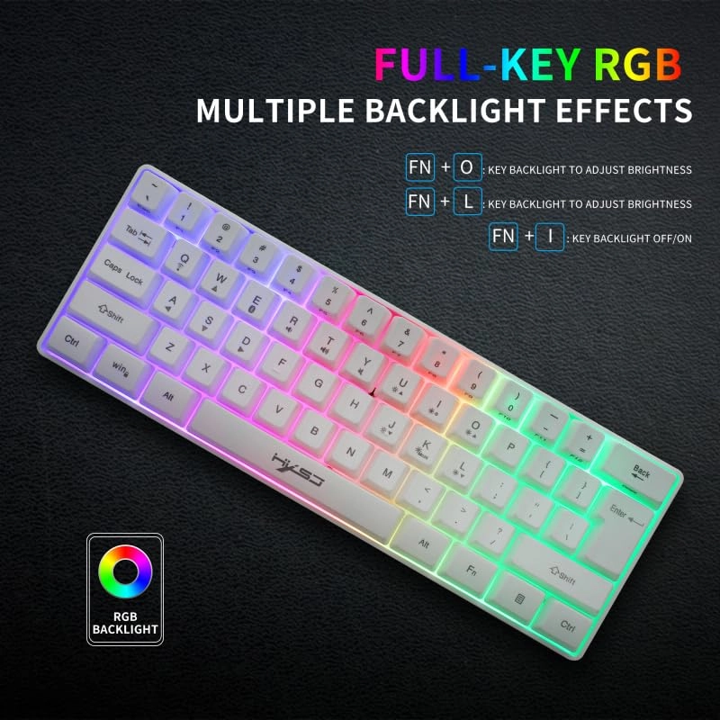 Wireless Gaming Keyboard + Wireless Mouse - Bluetooth
