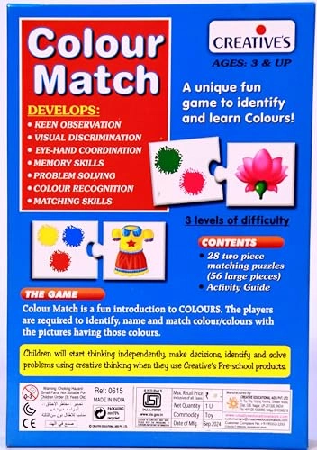 Colour Match - 5 - 15 years 56 pieces