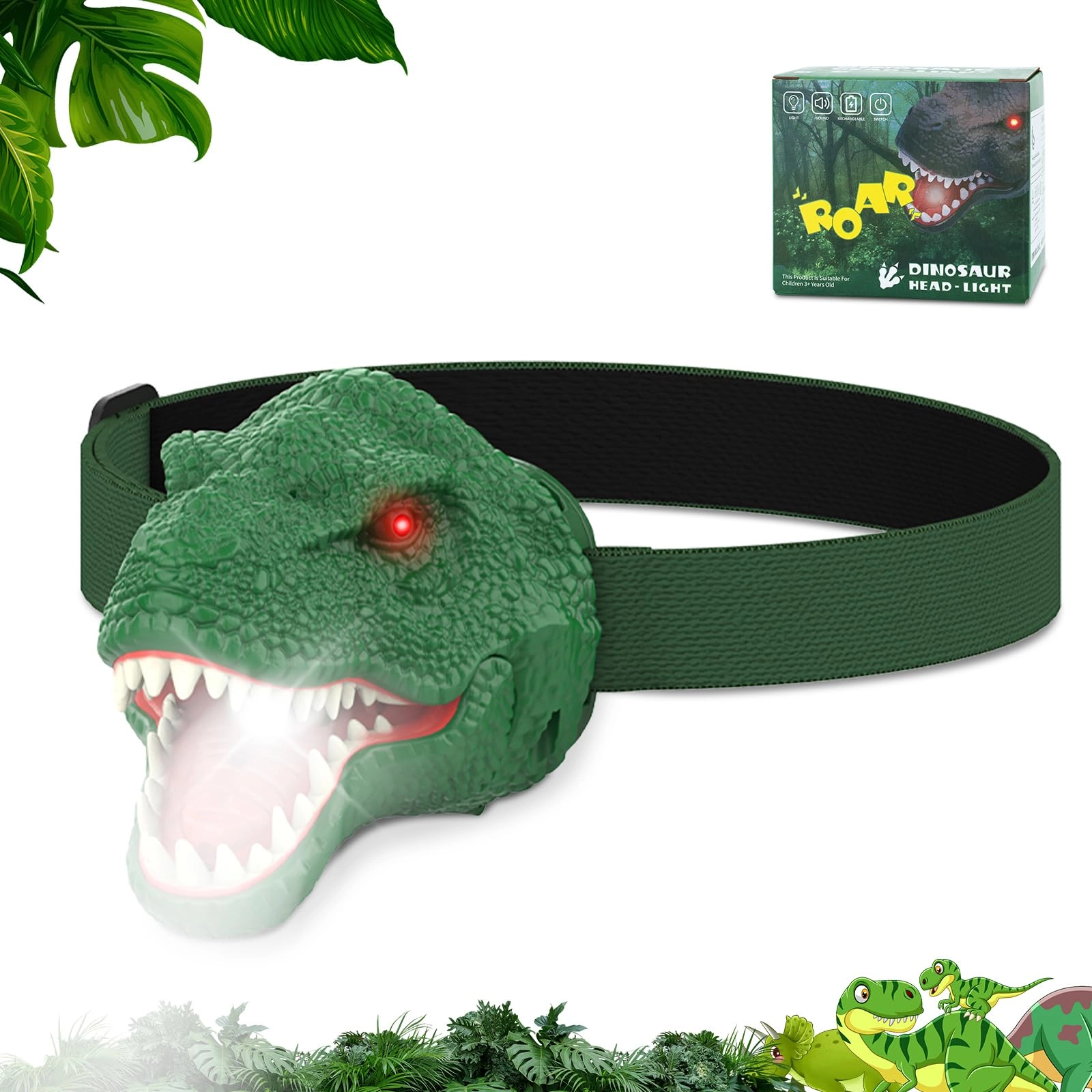 nitigo Dinosaur Headlamp