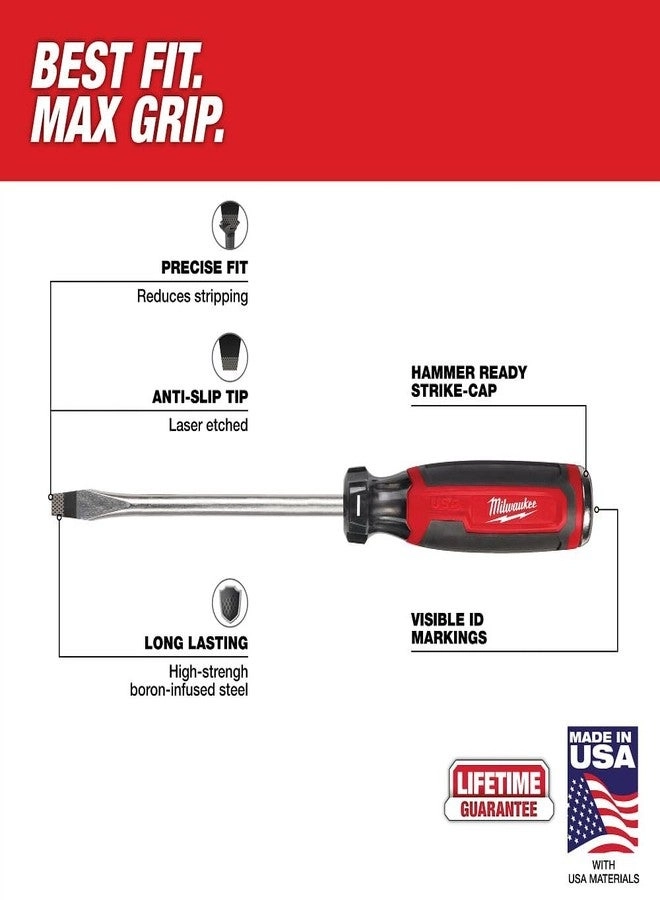 Demolition Flat Head Slotted Screwdriver 5/16 in. x 6 in.