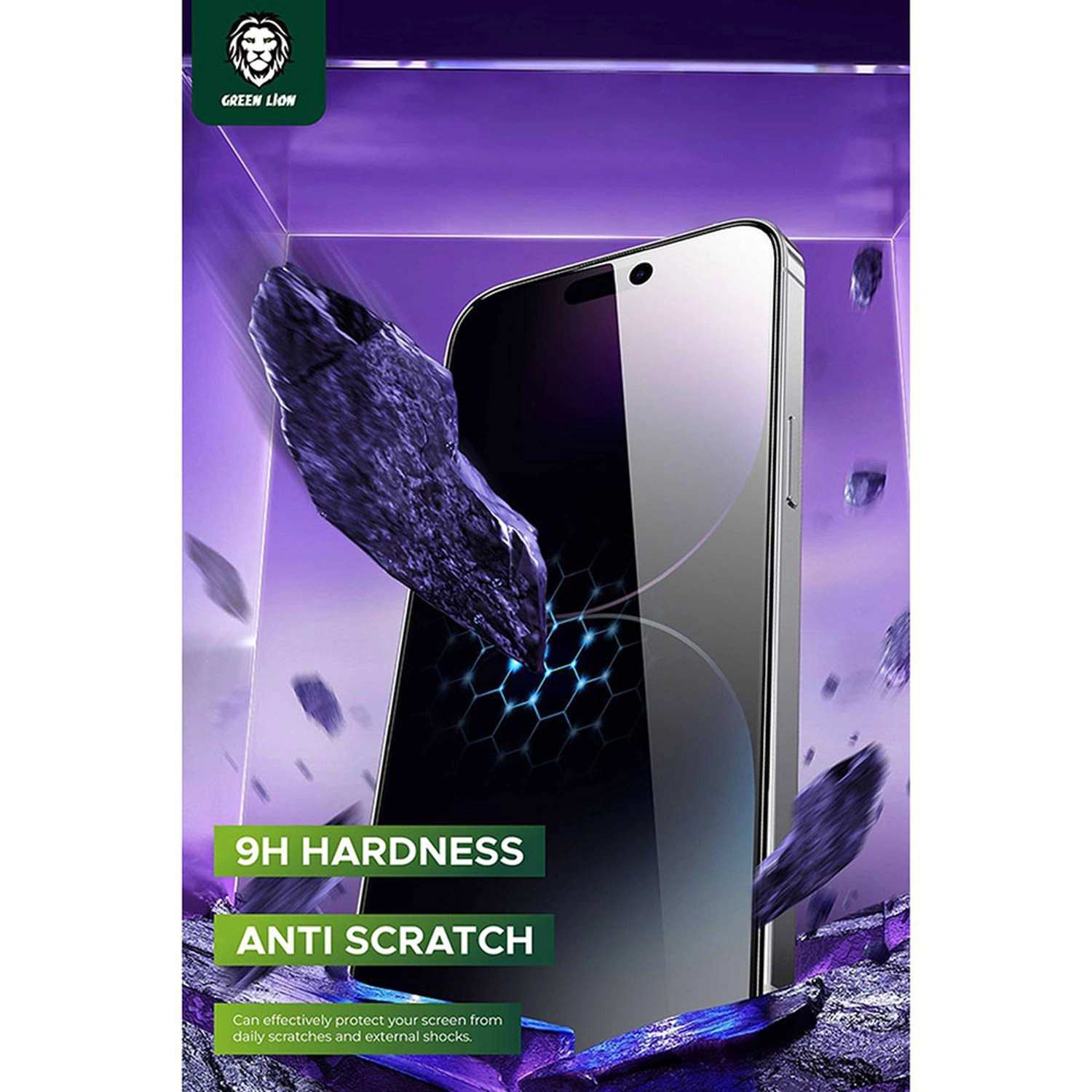 9H Steve Privacy Screen Protector - iPhone 15 Pro Max