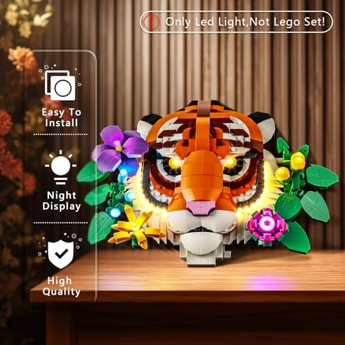 Light Kit for LEGO 31217 The Fauna Collection Tiger - Plastic