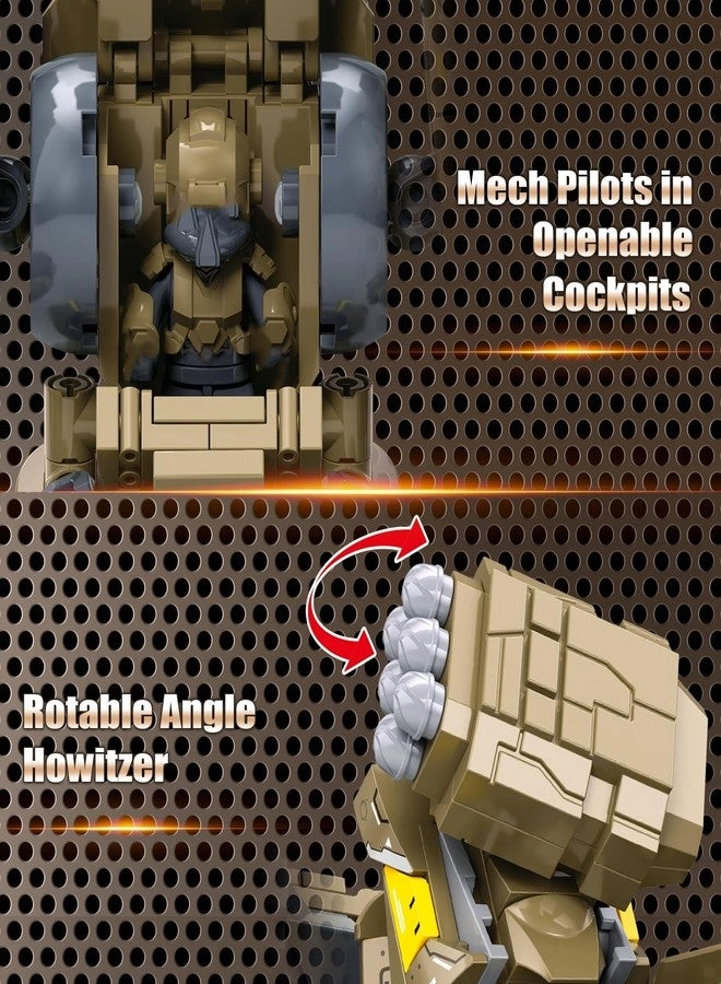 Artillery Mech - City Warrior Justice Hero Soldier 581 pcs