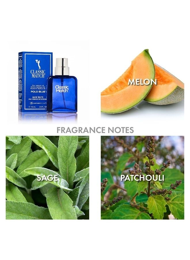 Classic Match Green - Eau de Toilette 2.5 Fl Oz