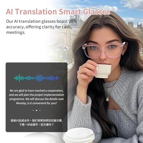 Bluetooth Audio Smart Glasses - Clear Lens Open-ear Remote Shooting