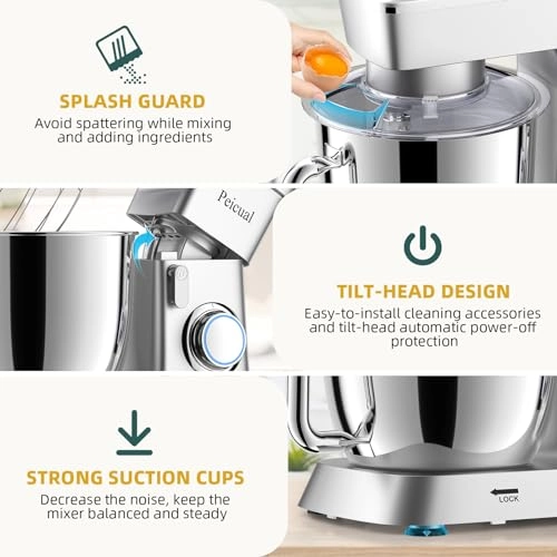 Stand Mixer - 6 Quarts 800W