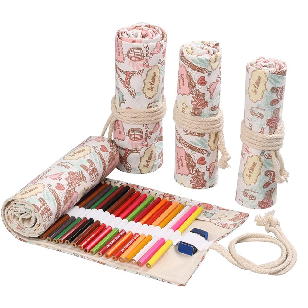 diyomr Pencil Wrap - 24/36/72 Slots Roll Up Bag