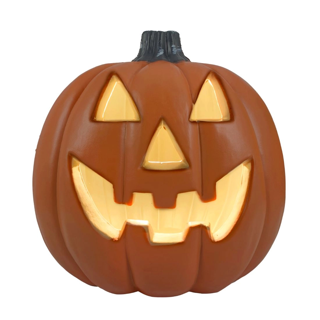 Party Zone Halloween Pumpkin Decoration - Light 32 cm x 30 cm Brown