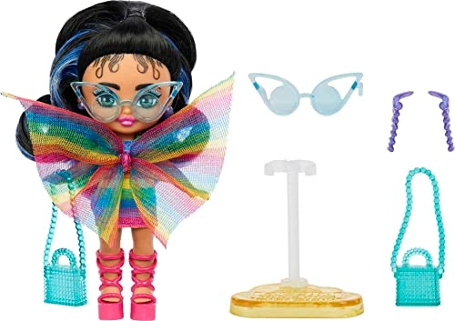 Barbie Extra Mini Minis - 3.25-Inch Rainbow Dress Ages 3+