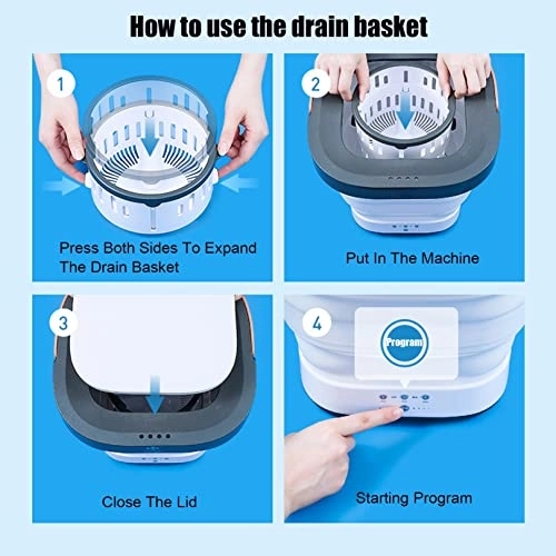Mini folding washing machine